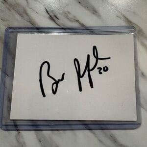🏒 Bill Ranford — Autograph Signed Index Card — Edmonton Oilers — Stanley Cup